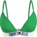 Tommy Hilfiger γυναικείο μαγιό top B cup σε πράσινο χρώμα με λάστιχο,κανονική γραμμή,100%polyester UW0UW04079 LY3